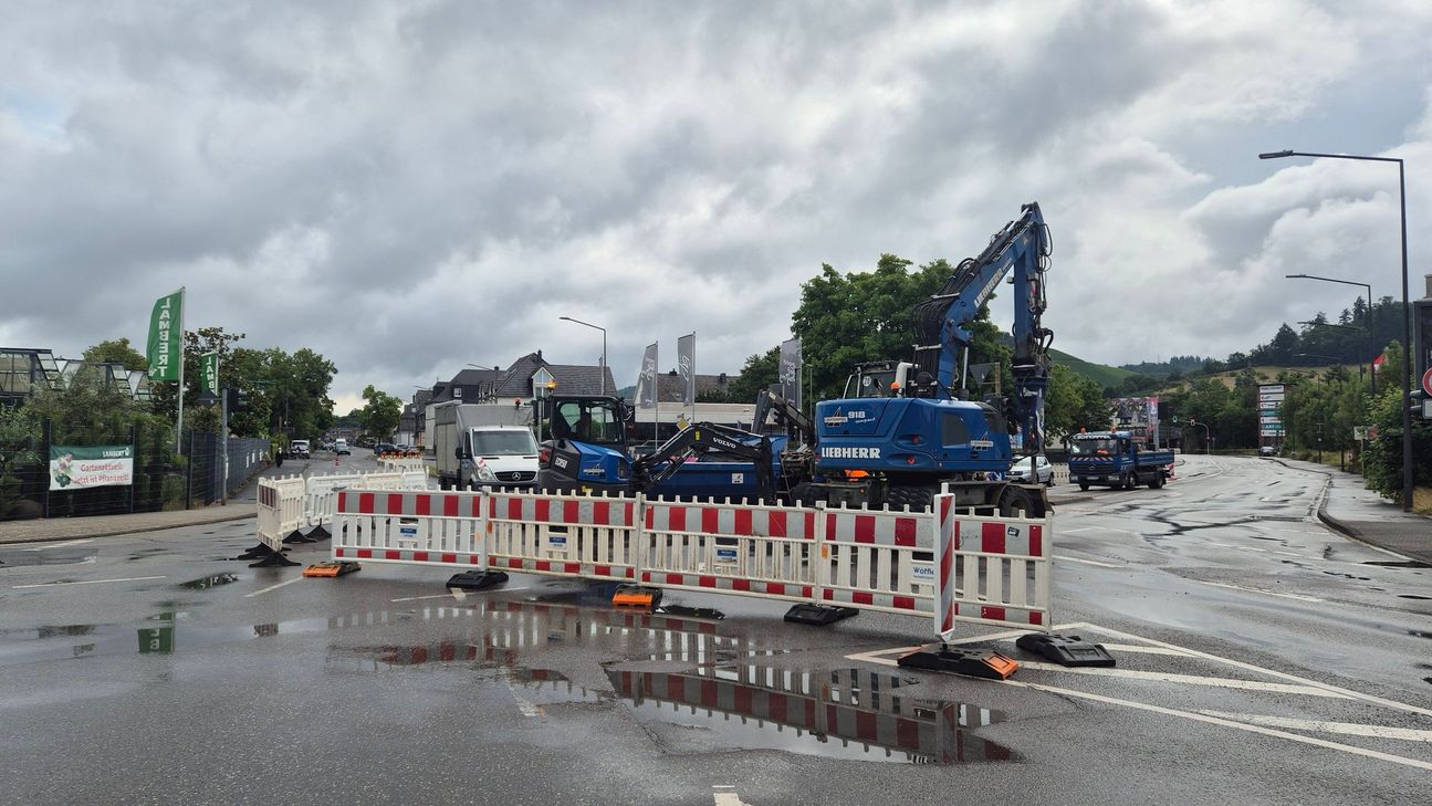 So sah die Baustelle Anfang Juli aus.
