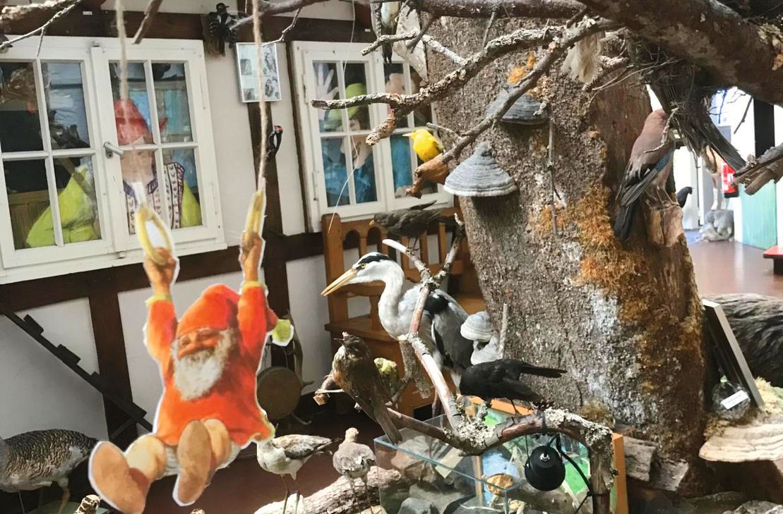 Die berühmten »Kabouters« von Rien Poortvlietwerden im Erlebnismuseum zum Leben erweckt. Die wunderbaren Illustrationen verleihen der Ausstellung ihren besonderen Zauber.