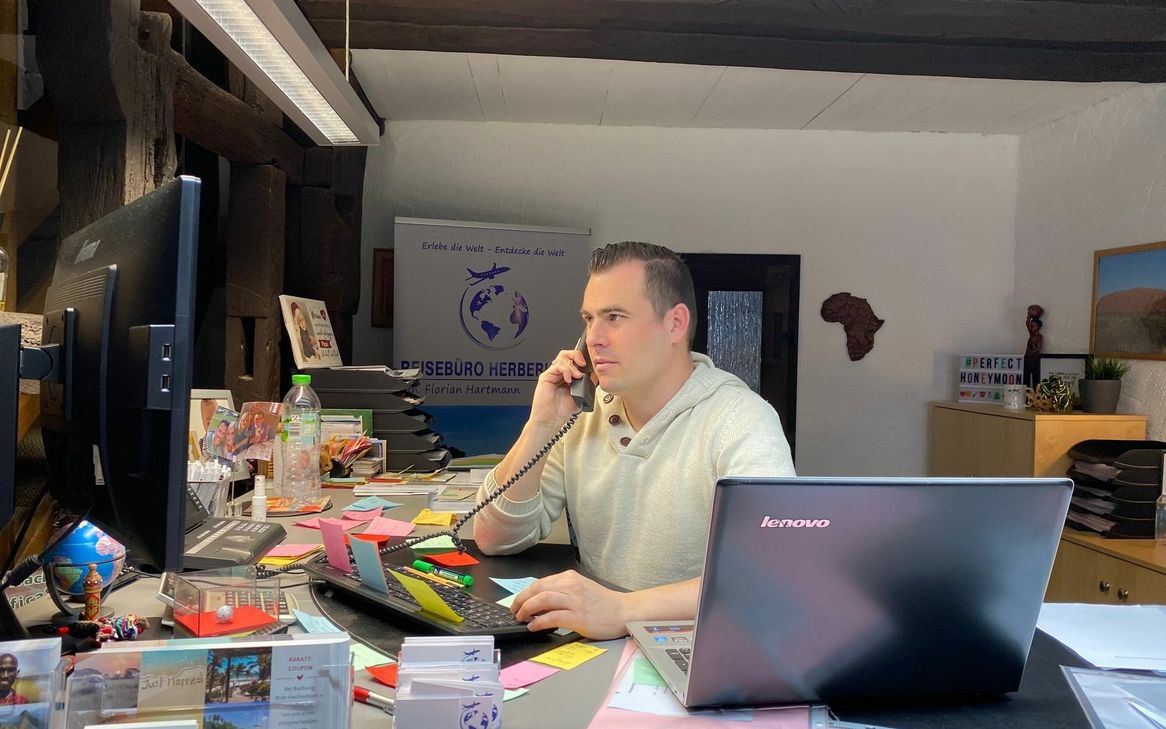 Florian Hartmann ist im Dauereinsatz für seine Kunden.