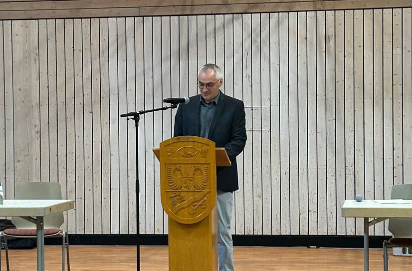 Die Ansprache des neuen Bürgermeisters Thomas Hoffmann.