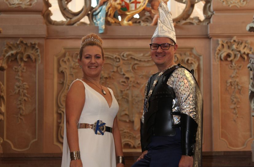 Das Prinzenpaar der Ehranger Fastnacht.