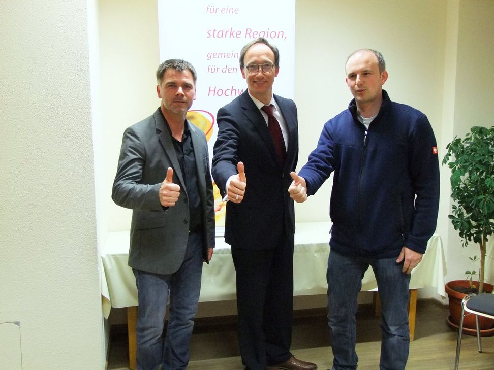 Vor genau zehn Jahren ging das Unternehmer-Trio Dieter Nels, Christian Kruchen und Markus Weicherding voller Tatendrang an den Start als geschäftsführender Vorstand des Hochwald Gewerbe Verbandes (HGV)