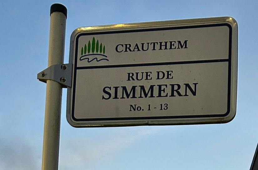 Auch die "Rue de Simmern" in Roeser wurde besichtigt.