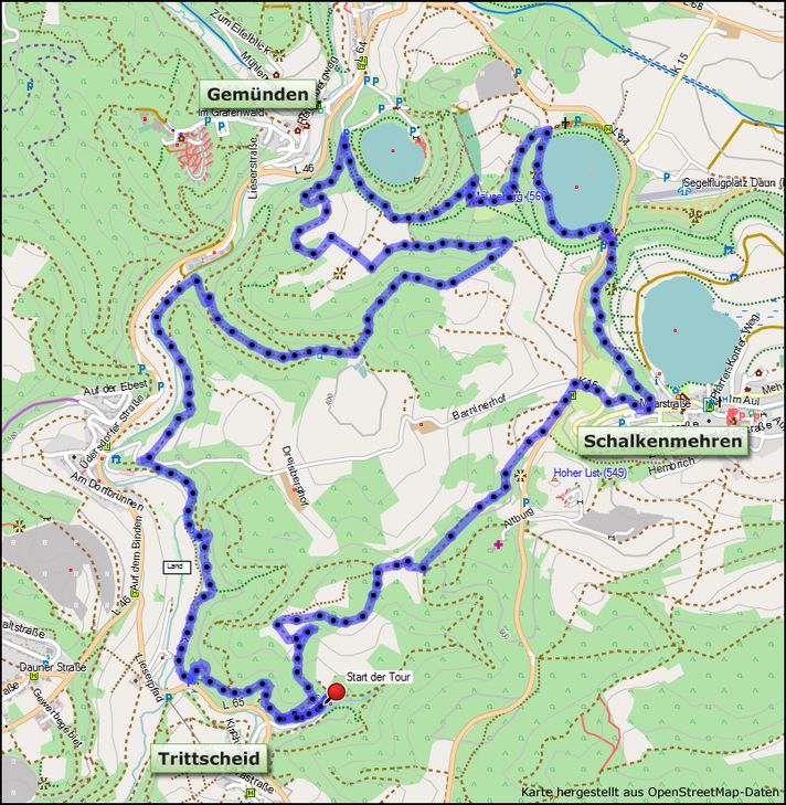 So verläuft die Strecke des September-Wandertipps.