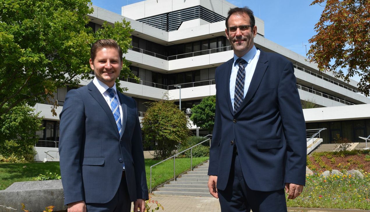 George Tulbure (li.) und Johannes Winckler (re.) wollen für die CDU ins Kreishaus. Foto: Scholl