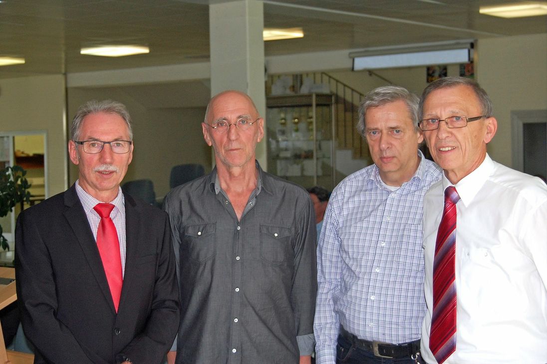 Walter Antony, Bernhard Erschens und Frank Willgerodt beenden ihren Dienst an der Berufsbildenden Schule für Technologie und Umwelt Wittlich. Foto: FF