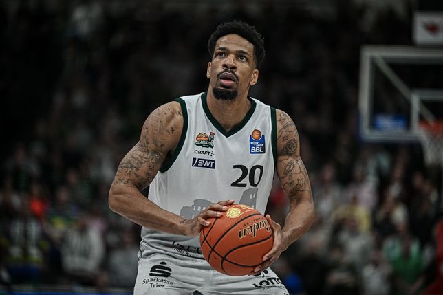 Urald King von den Gladiators an der Freiwurflinie