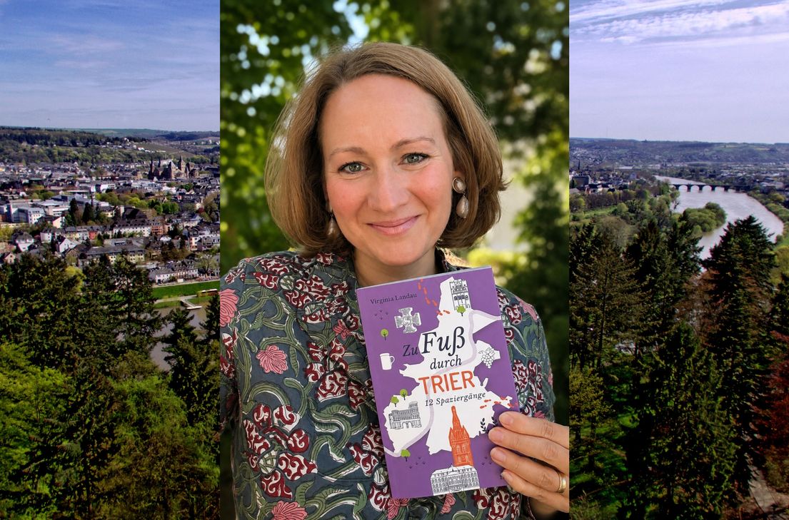 Virginia Landau hat für ihr Buch "Zu Fuß durch Trier" zwölf abwechslungsreiche Spaziergänge durch ihre Heimatstadt zusammengestellt. Außerdem geht es nach Schweich und Konz.