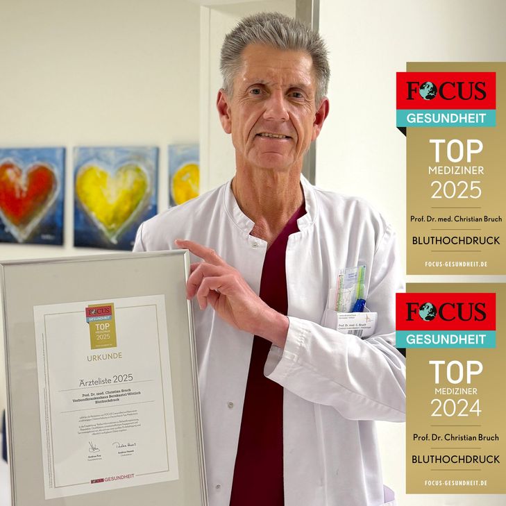 Erneut als einer der besten Mediziner Deutschlands ausgezeichnet: Prof. Dr. med. Christian Bruch.