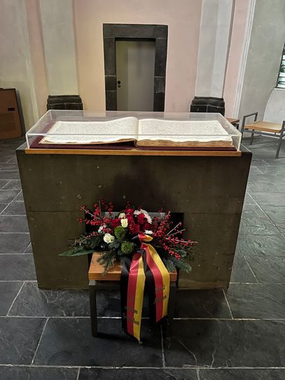 Gedenkfeier am 2. Januar an der Heilig-Geist-Kapelle Mayen.