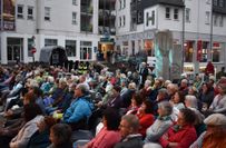 Blick auf den Fruchtmarkt zur Preisverleihung.