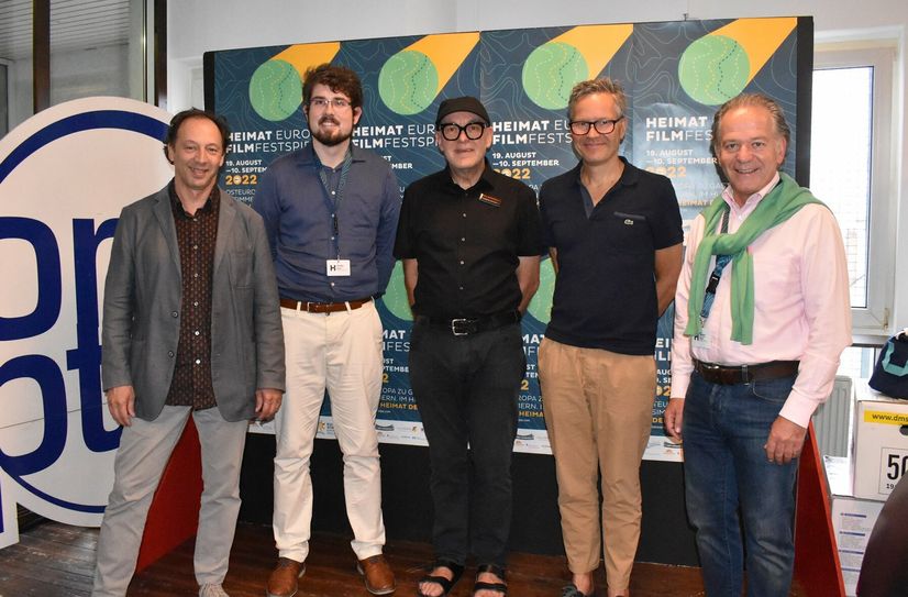 Produzent Christoph Friedel (2.v.r.) und Drehbuchautor Wolfram Fleischhauer (li.) waren vergangenes Wochenende zu Gast bei Filmgesprächen.