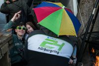 Fans in bester Stimmung.