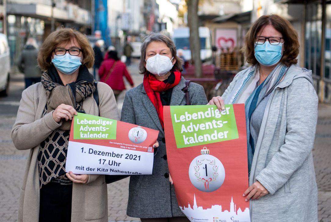 Gemeinsam wollen die Initiatorinnen im Advent die Euskirchener Innenstadt beleben. Foto: Tom Steinicke
