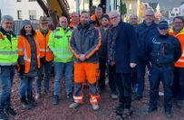 Das Baustellenbesprechungs-Team im Dezember vergangenen Jahres.