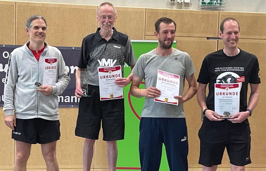 Bernd Schuler führt aktuell die europäische Jahrgangsrangliste im Tischtennissport an.