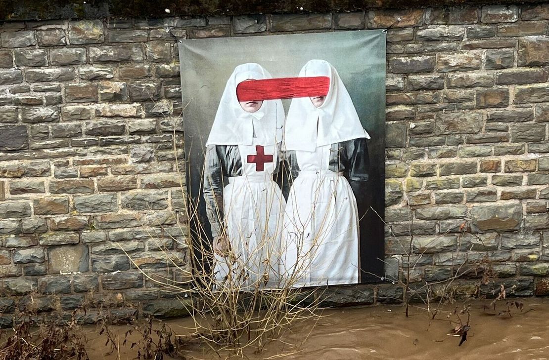 Die Olef in Schleiden führt derzeit viel Wasser. Allerdings fällt der Pegel langsam wieder.