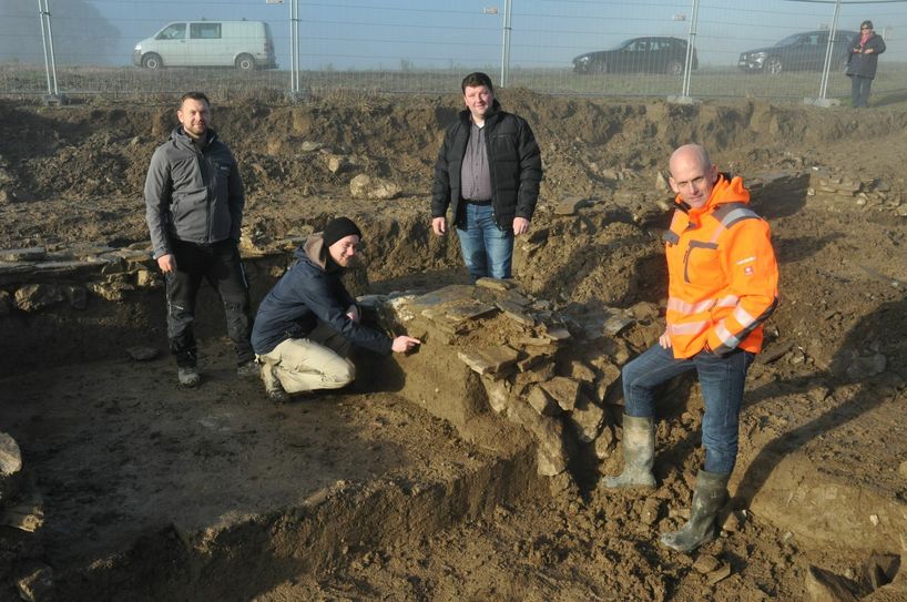 Hier wurde in den vergangenen zwei Monaten ein römisches Gebäude freigelegt.