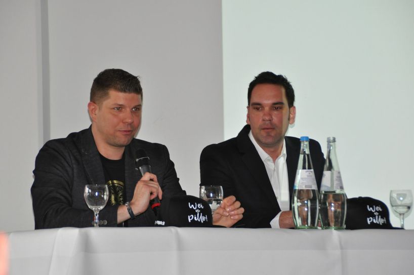 Michael Schu und Jürgen Becker. Foto: Schieke