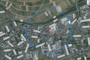 In diesem Bereich werden die Bewohner evakuiert zur Entschärfung der Sprengstoffbombe.