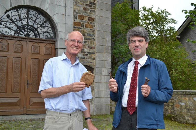 Pfarrer Wolfgang Köhne und Georg Schuppener, der stellvertretende Vorsitzende des Presbyterium. Foto: Krott