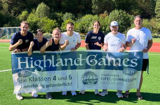 Die ersten "Highland-Games" am Staatlichen Eifel-Gymnasium Neuerburg.
