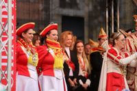 Impressionen von der Prinzenpaarproklamation auf dem Trierer Hauptmarkt an Weiberfastnacht