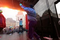 Impressionen von der Prinzenpaarproklamation auf dem Trierer Hauptmarkt an Weiberfastnacht