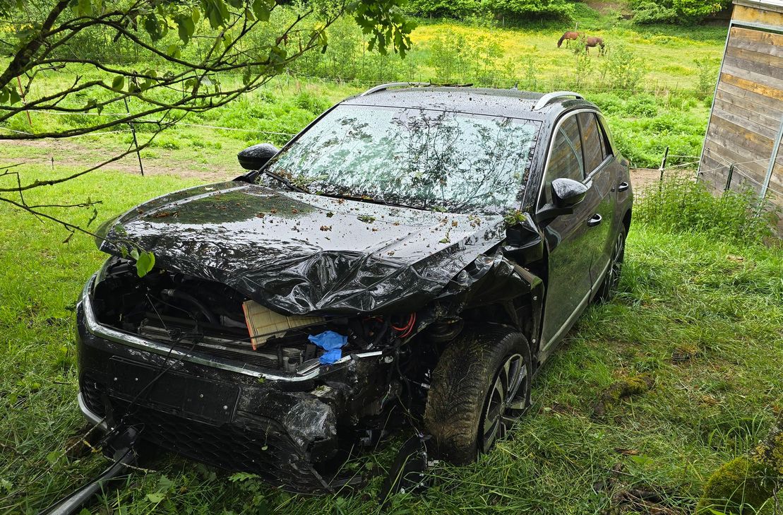 Das zweite verunfallte Fahrzeug.