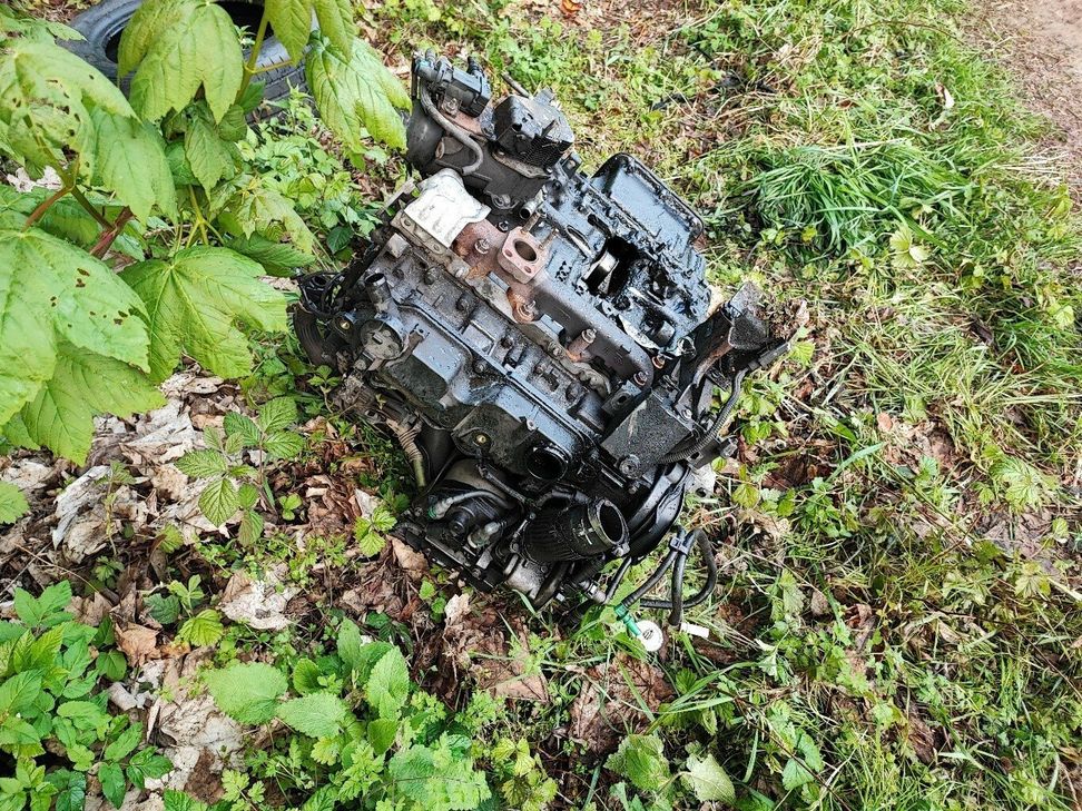 Dieser Motorblock wurde bei Faid gefunden.