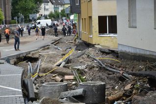 Die Lage in Gemünd bleibt, wie in anderen Teilen des Kreises Euskirchen auch, schwierig. mn-Foto