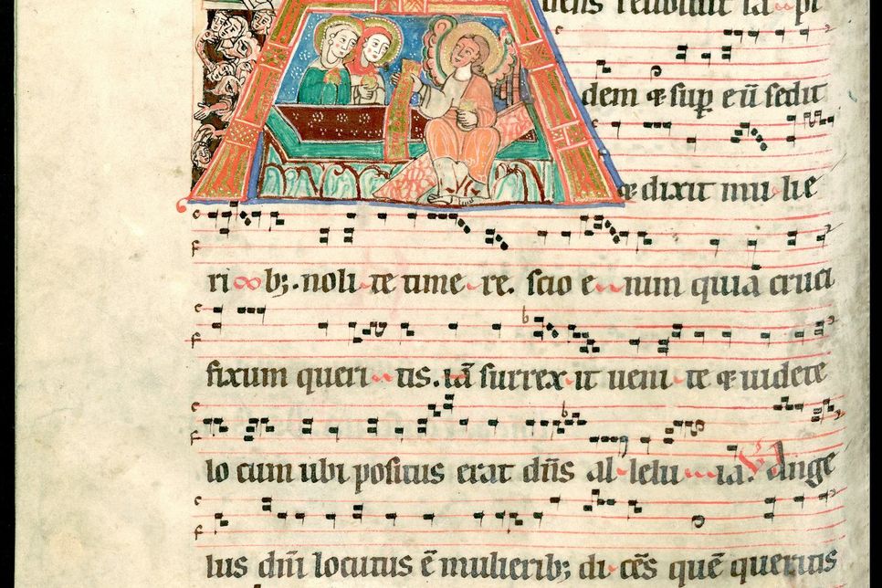 Antiphonarium Cisterciense/ Entstehung: Himmerod, 1. Drittel 13. Jahrhundert. Foto: Stadtbibliothek Trier