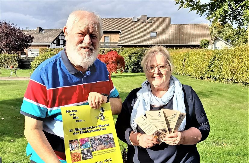Freuen sich auf den 31. Markt der Hobbykünstler in Simmerath: Hans Keutgen und Gaby Keutgen-Bartosch.