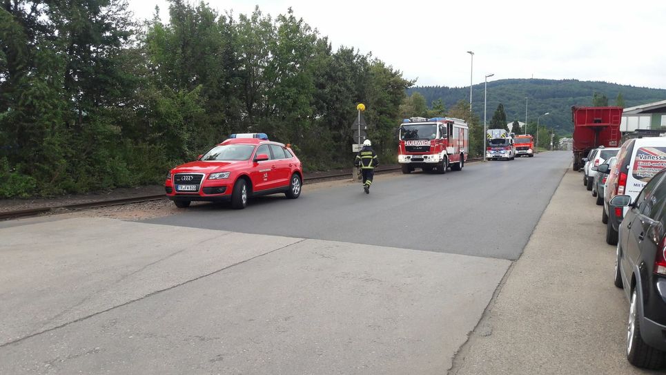 In einem Metallentsorgungsbetrieb im Trierer Hafen kam zu einem Brand. Foto: Agentur SIKO