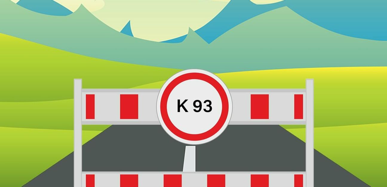 Die K93 wird ab 29. November gesperrt.