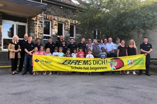 An der Konzener Grundschule wurde die Aktion »Brems Dich - Schule hat begonnen« der Monschauer Verkehrswacht offiziell gestartet. Foto: T. Förster
