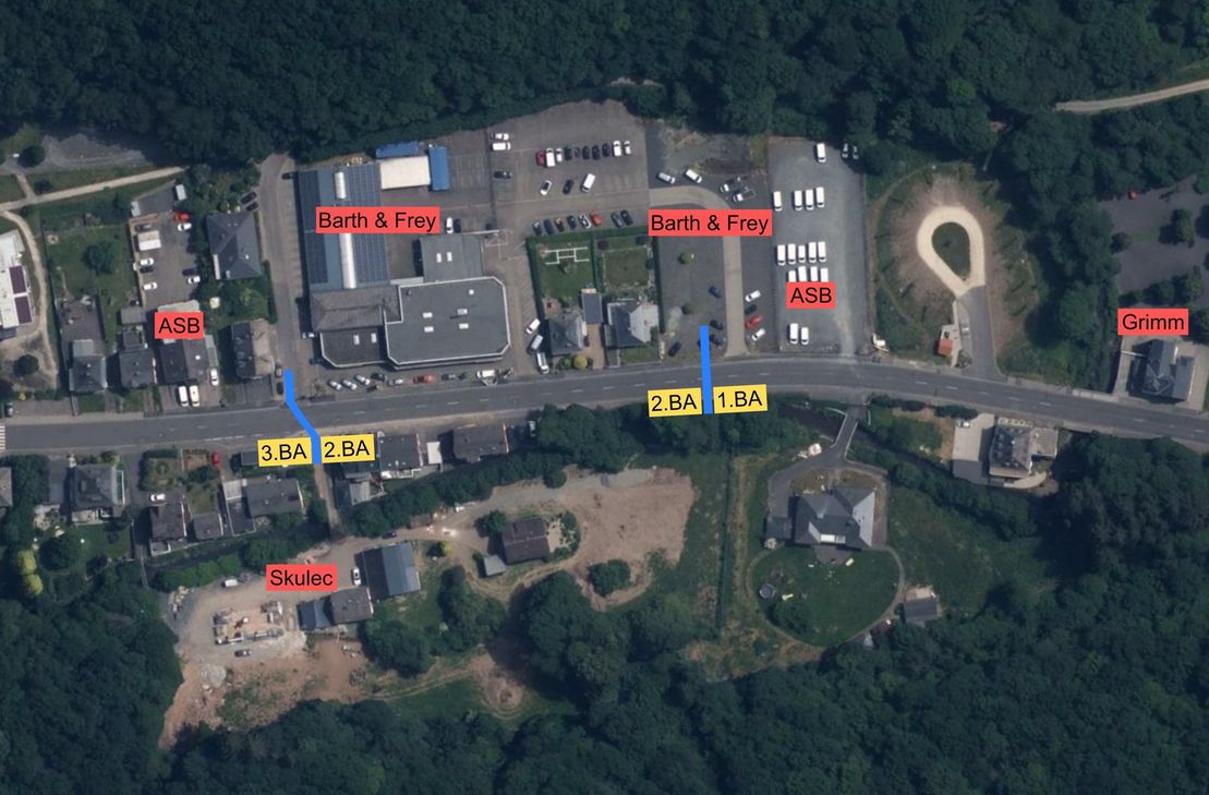 Die Bauphasen in der Tiefensteiner Straße