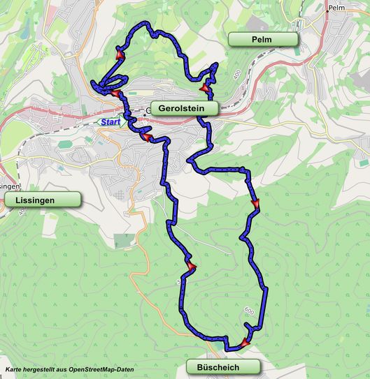 Diese Strecke gilt es zu bewältigen. Foto: Natur Aktiv Erleben