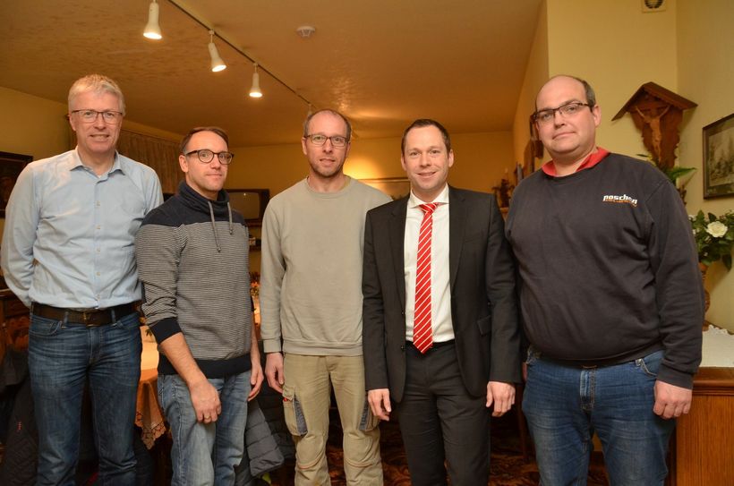 Ein altbewährter Vorstand um Michael Haas (l.) führt den Gewerbeverein Simmerath. Foto: T. Förster