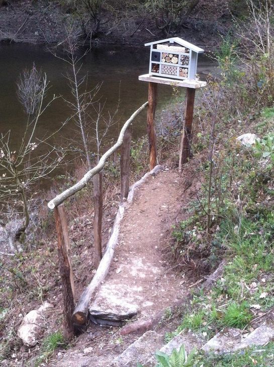 Dieses Insektenhotel hat Matthias Kaulard im Schilsbachtal errichtet.