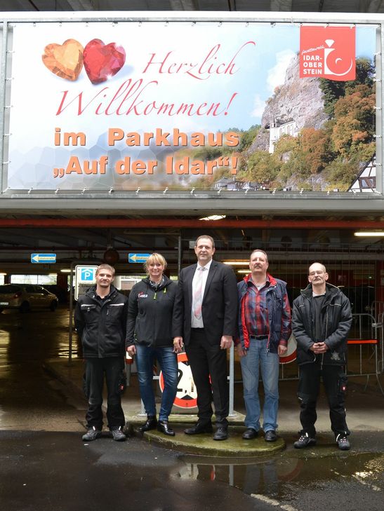 Auch das zugehörige Parkhaus erhält eine Frischzellenkur.