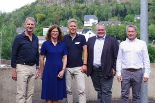 Auf den »Landesweiten Ehrenamtstag« in Gerolstein freuen sich Steffen Bungert (Leitstelle Ehrenamt, v.l.), Katharina Pfänder (SWR), Hans Peter Boeffgen (VG-Bürgermeister), Uwe Schneider (Stadtbürgermeister) und Frank Reuter (Touristik GmbH Gerolsteiner Land).