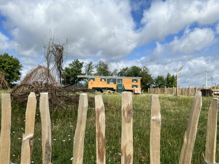 Das große neue Areal ist mit einem Staketenzaun umgeben.