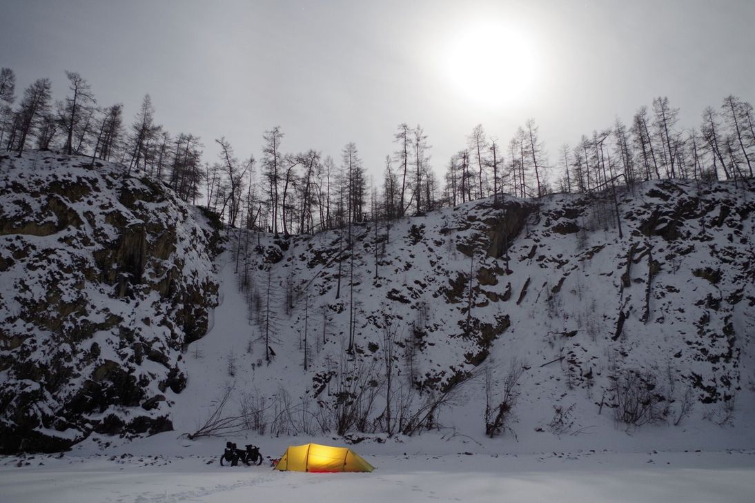 Nachtlager im Canyon.