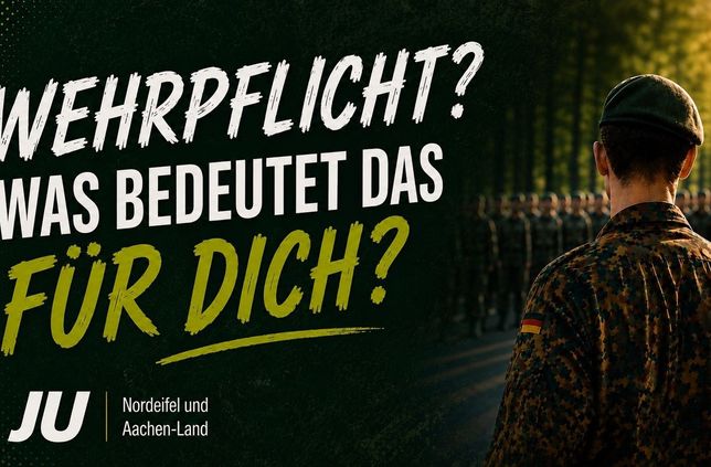 Über die Wehrpflicht und ihre Folgen möchte die Junge Union ins Gespräch kommen.