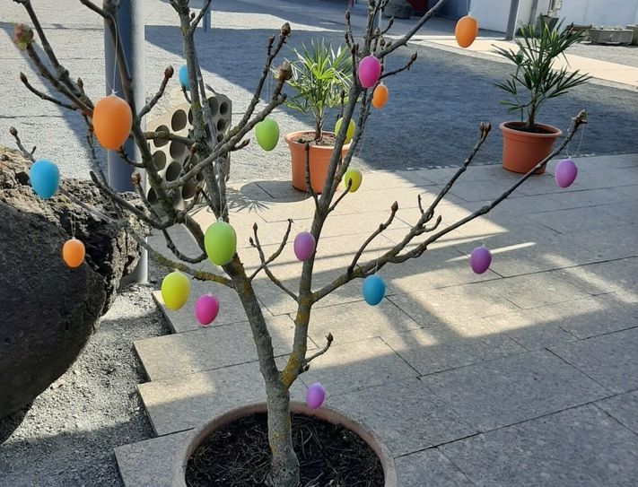 Österliche Grüße aus den Erlebniswelten Grubenfeld. Foto: Stadt Mayen