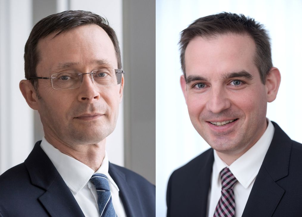 Dr. Ulrich Kater, Chefvolkswirt der DekaBank und René Goldberg, Leiter des VermögensberatungsCenters der Kreissparkasse Mayen. Foto: KSK