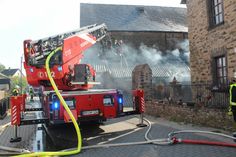 Brand eines Nebengebäudes in Mertloch. Fotos: Feuerwehr Maifeld