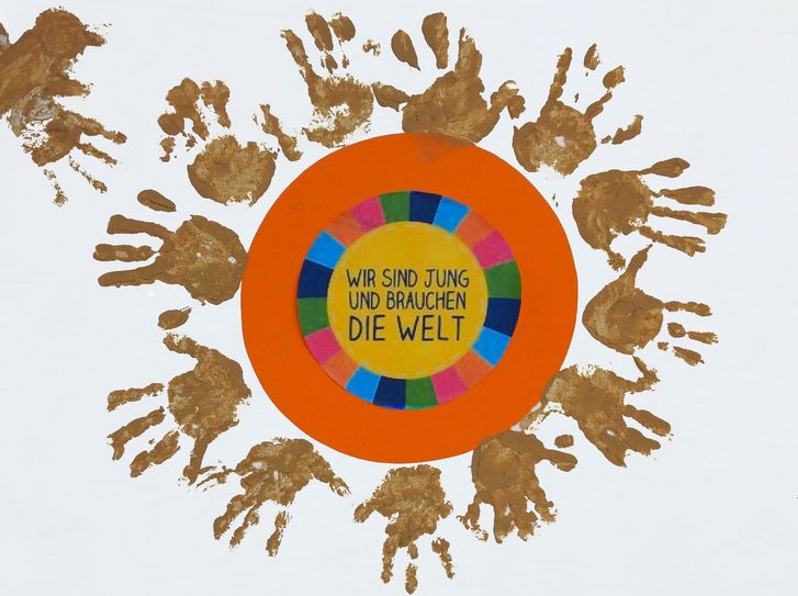 »Klimaschutz ist wichtig, darum sind wir hier!« Mit diesen Worten haben die Kinder der Kita Lasel vergangene Woche Politiker empfangen und dabei dieses Plakat präsentiert. Foto: Kita Lasel