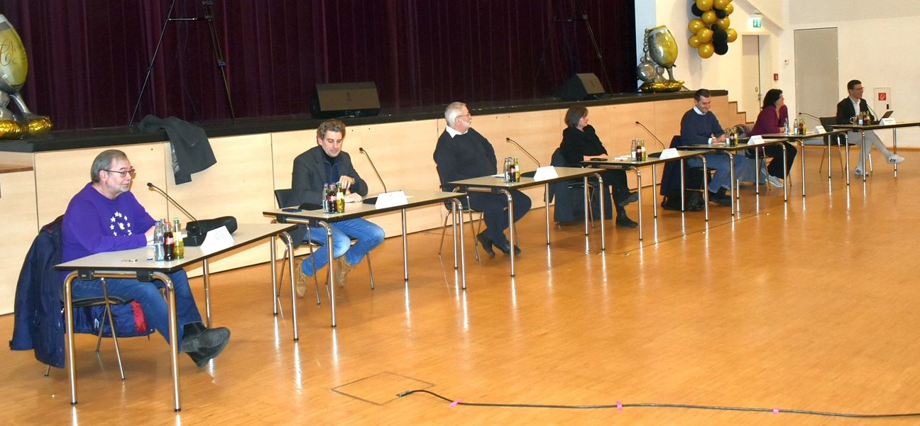 Klima, Bildung, Rente, KI & Co.: Die Direktkandidaten von CDU, SPD, FDP, Grüne, Linke, ÖDP und Volt stellten sich den Fragen des jungen Publikums.